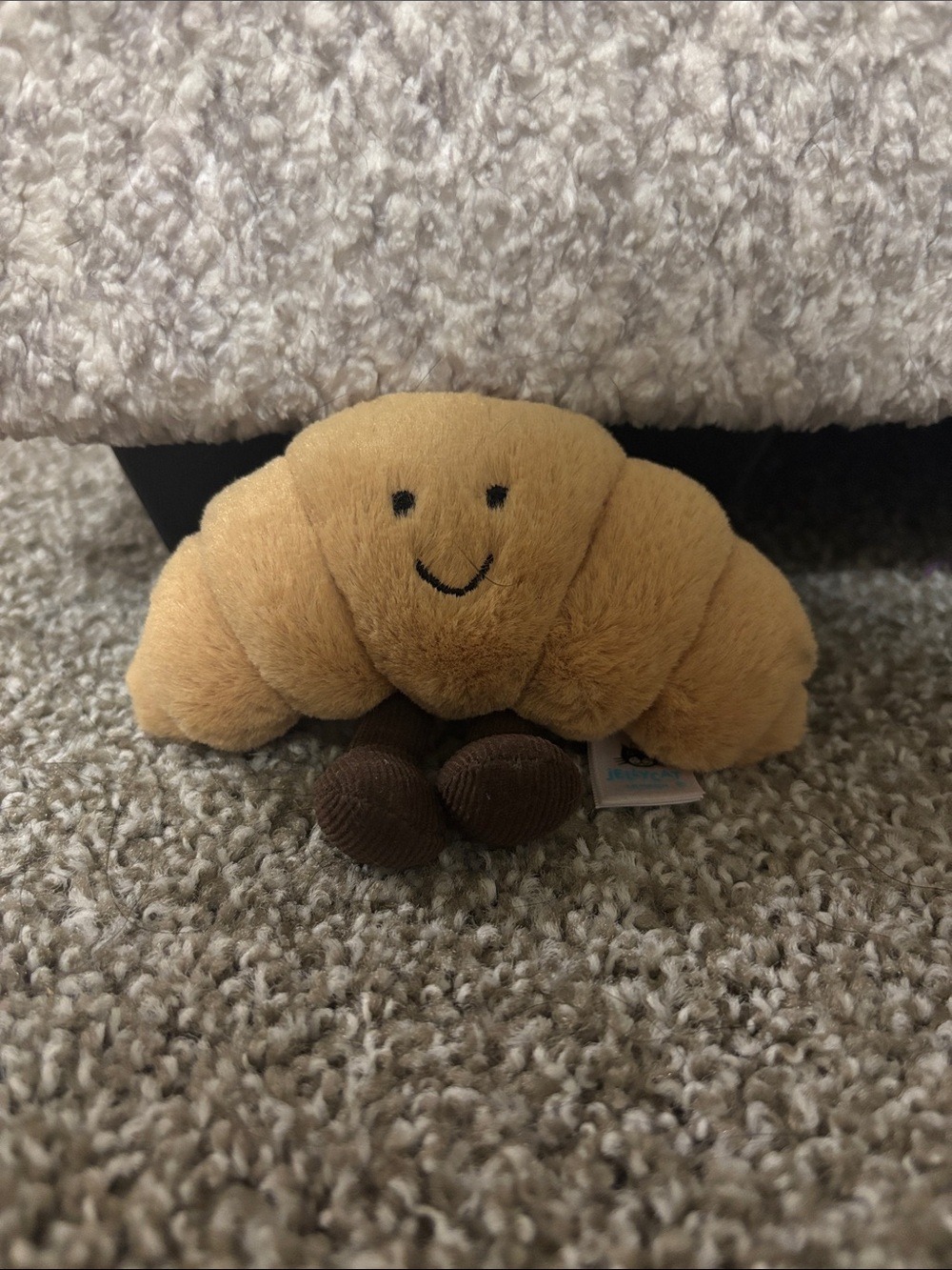 Jellycat croissant keychain